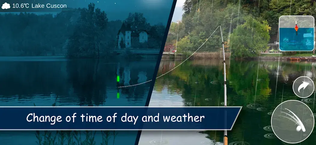 See bei Regen und wechselndem Licht in My Fishing World